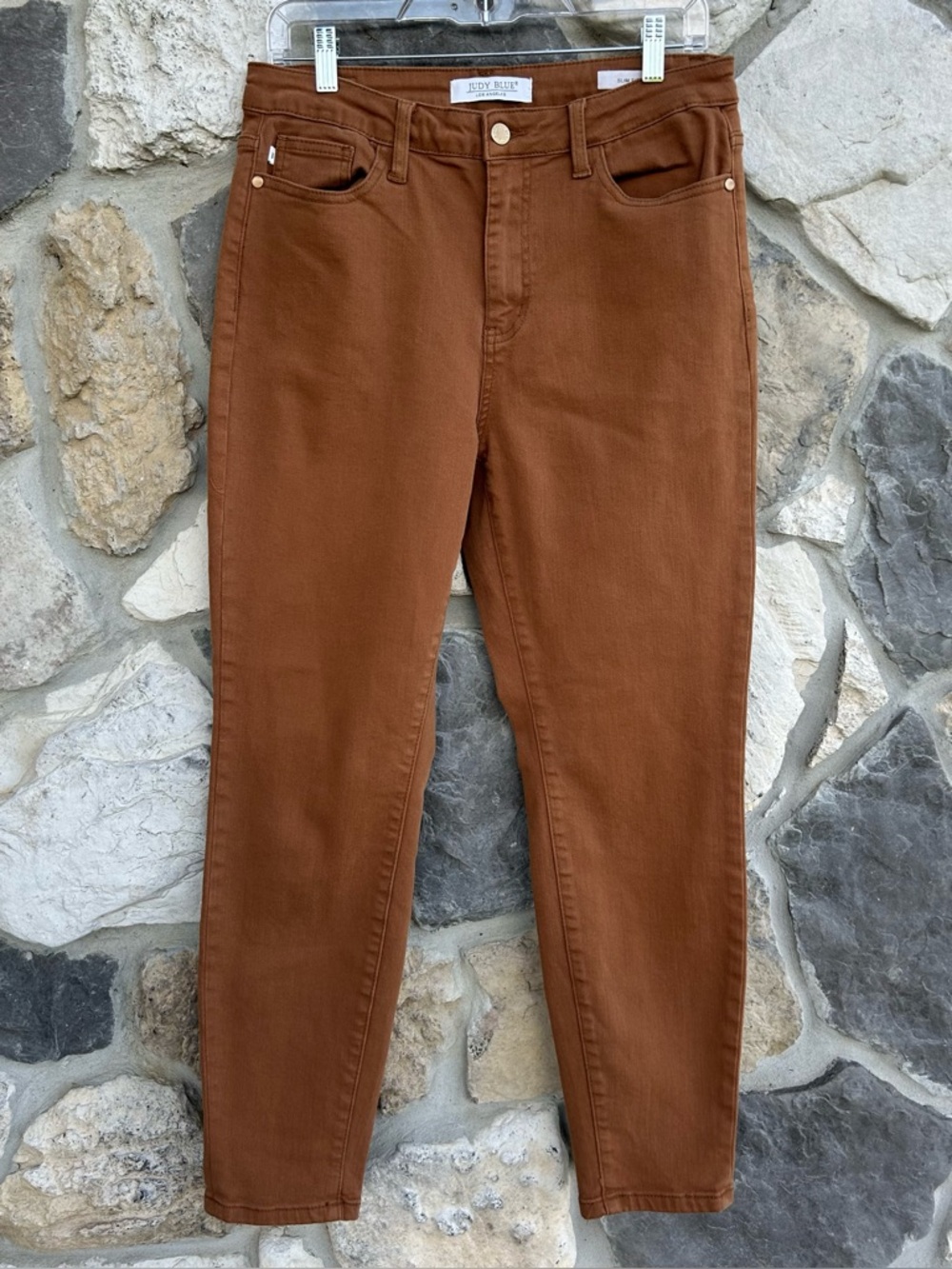 Judy Blue Jeans Size 9/29 Brown Slim Fit High Rise Stretchy Flattering Denim - Picture 2 of 8